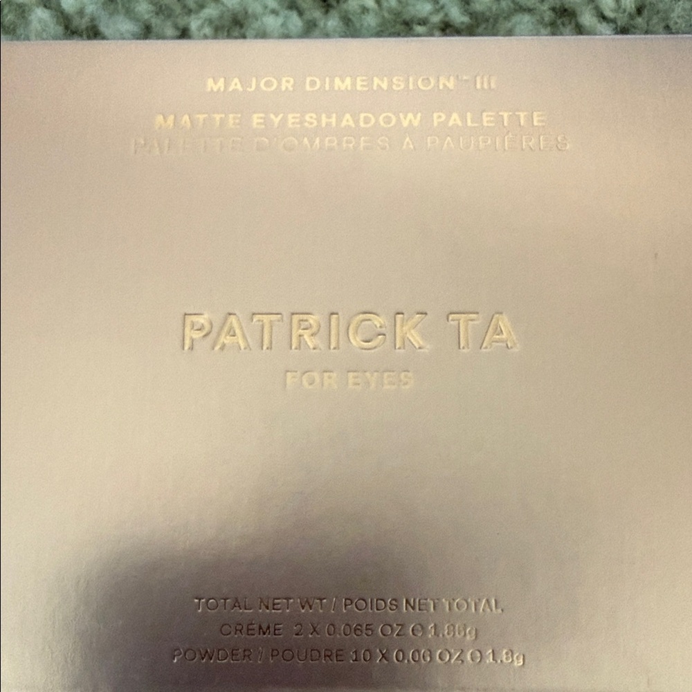 Patrick Ta Major Dimension III Matte Eyeshadow Palette